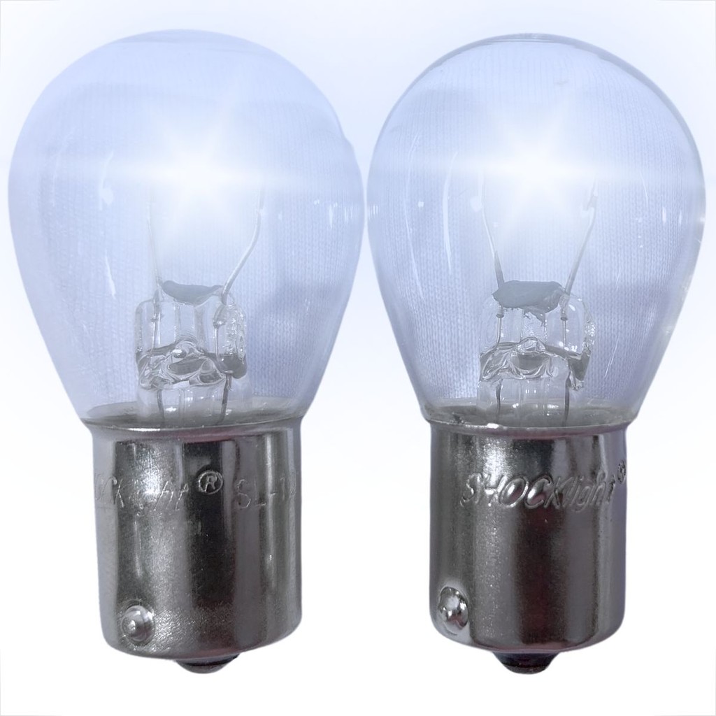 KIT PAR 2 LÂMPADAS 1 POLO 1141 12V 21W HALOGENA 12 VOLTS BA15S LANTERNA SETA E PISCA