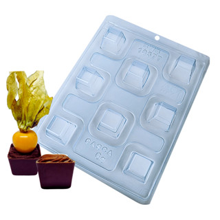 Forma p/ Chocolate Cod. 10577 Copinho de Licor Quadrado Tradicional 3 partes c/ Silicone Bwb em Oferta na Shopee