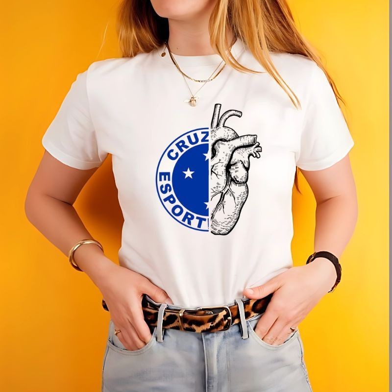Camisa Do Cruzeiro Feminina Babylook / Camiseta Do Cabuloso