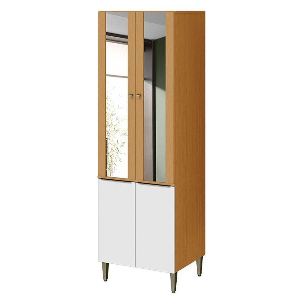 Armário Paneleiro Luana 2006800 Cinamomo Branco - Aramóveis em Oferta na Shopee