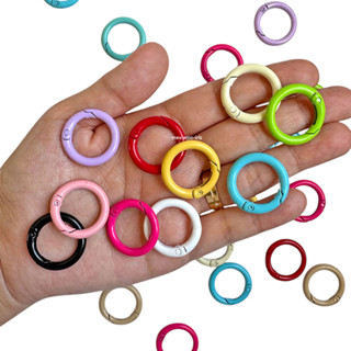 Fecho Redondo Mosquetão Colorido Metal - 10 pçs em Oferta na Shopee