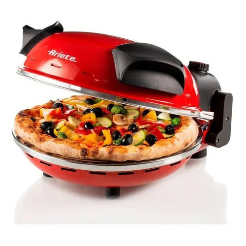 Forno De Pizza Elétrico Vermelho Ariete Rápido 4 Min 127v
