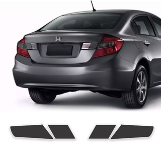 Par Aplique Lanterna Traseira Para Civic G9 12/16 Negra Fume em Oferta na Shopee