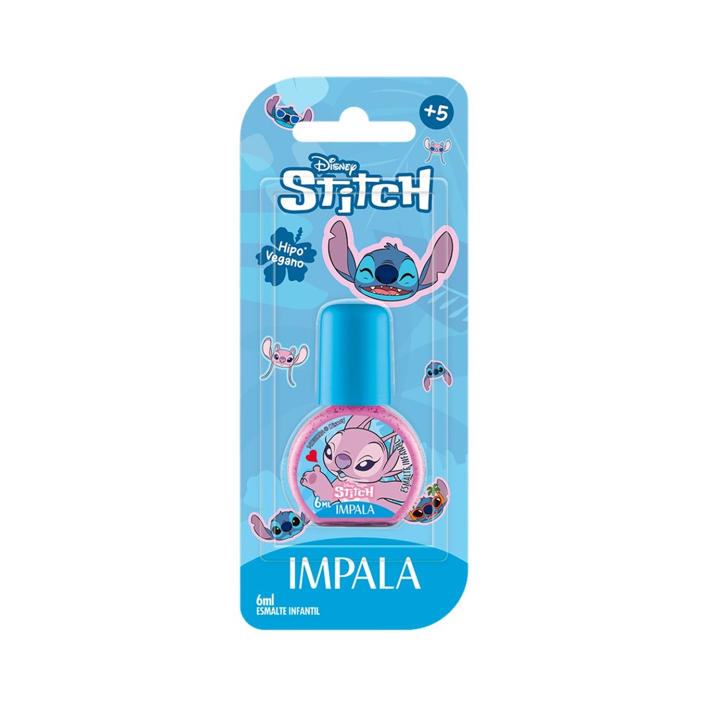 Esmalte Impala Kids Stitch Brilho Angelical Glitter Disney em Oferta na Shopee