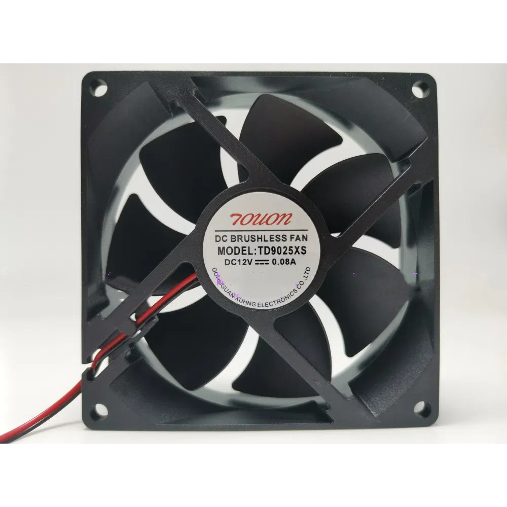 Novo TD9025XS 12V 0.08A rolamento hidráulico 9025 9CM Ultra-silencioso ventilador de refrigeração de geladeira 2 fios