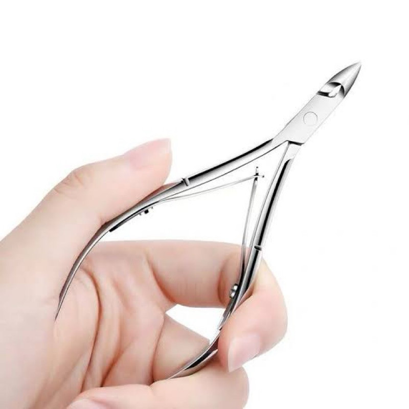 Kit C/1/2 Alicate De Cortar Unha Curvado Profissional Aço Inox Manicure, removedor de cutícula- BUSCABUSCABR