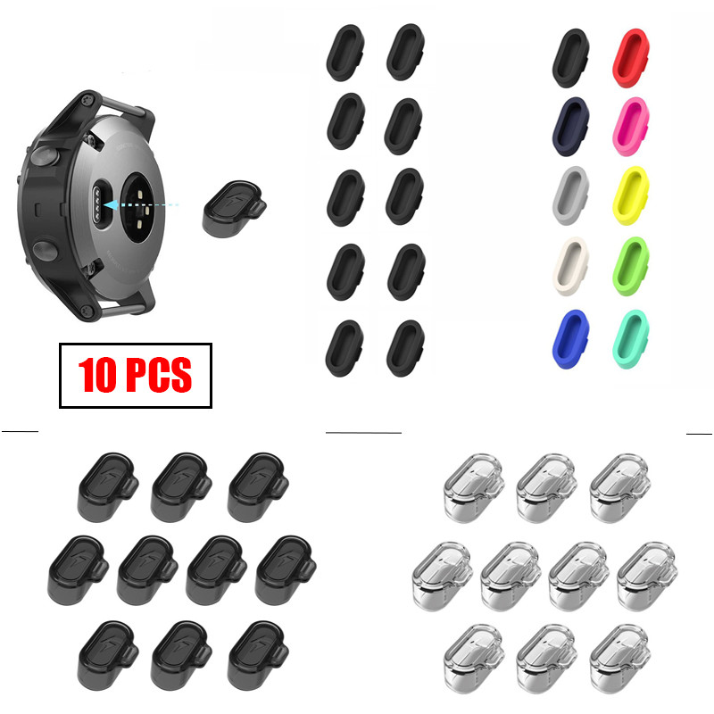 10 PCS Plugue De Poeira De Silicone Protetor De Porta De Carregador Anti-Para Garmin Forerunner 965 255 265 165 970 955S em Oferta na Shopee