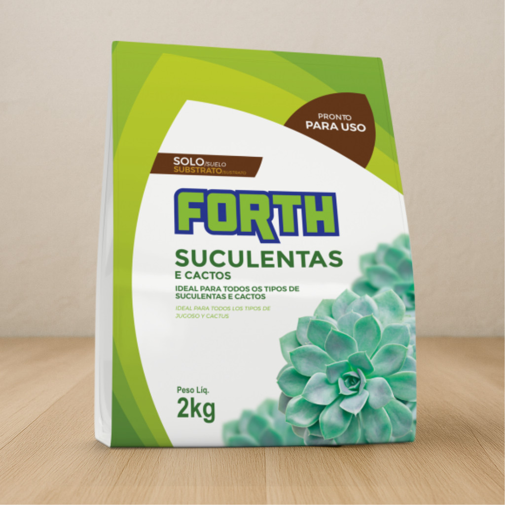 Substrato Forth Suculentas e Cactos- 2k Ideal para Vasos e Jardineiras