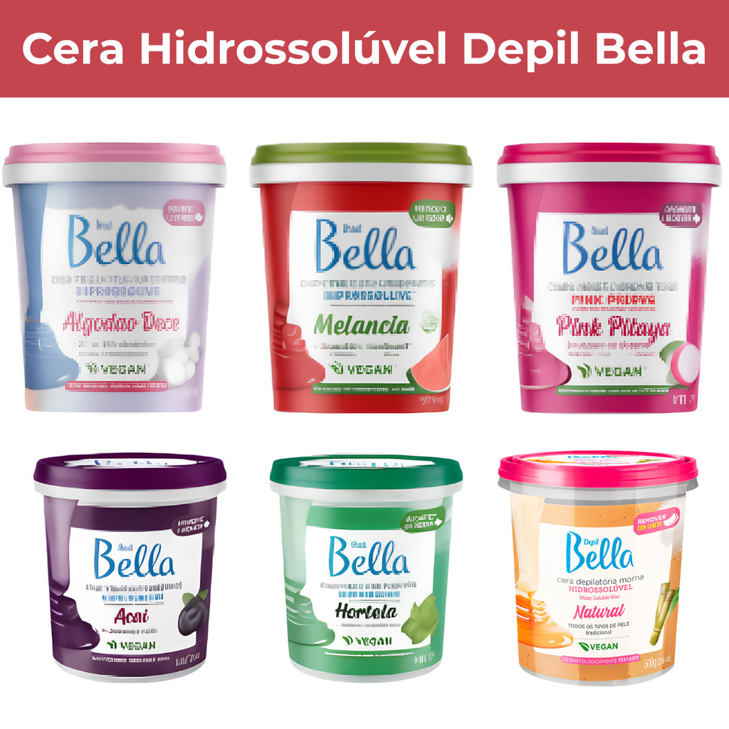 Cera Hidrossolúvel Depil Bella Morna 600g Escolha Seu Preferido em Oferta na Shopee