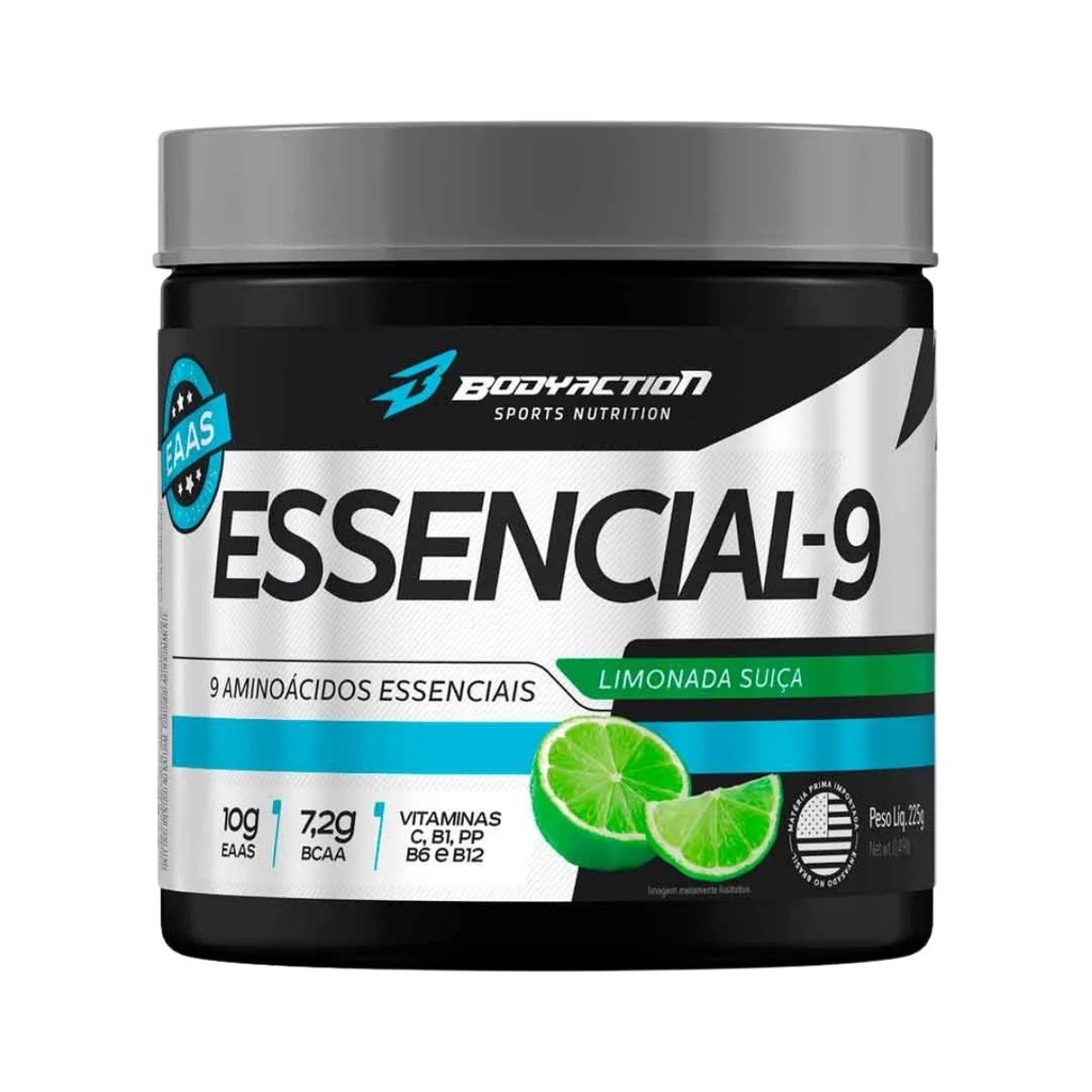 Essencial-9 225g Bodyaction em Oferta na Shopee