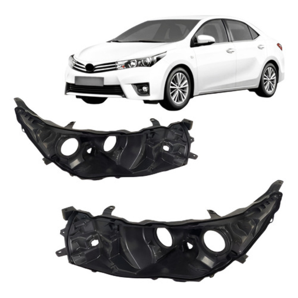 Par Carcaça Farol Corolla 2014 A 2017 Sem Projetor Sem Led em Oferta na Shopee