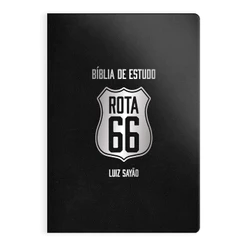 Bíblia de Estudo Rota 66 | NVI | Luiz Sayão | Capa Flexível Preta
