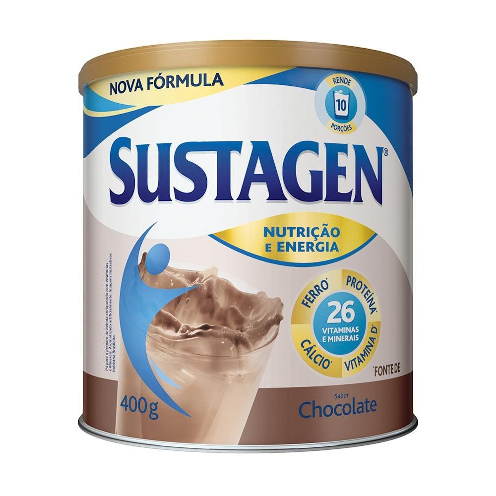 Complemento Alimentar Sustagen Lata, Chocolate Com 400G
