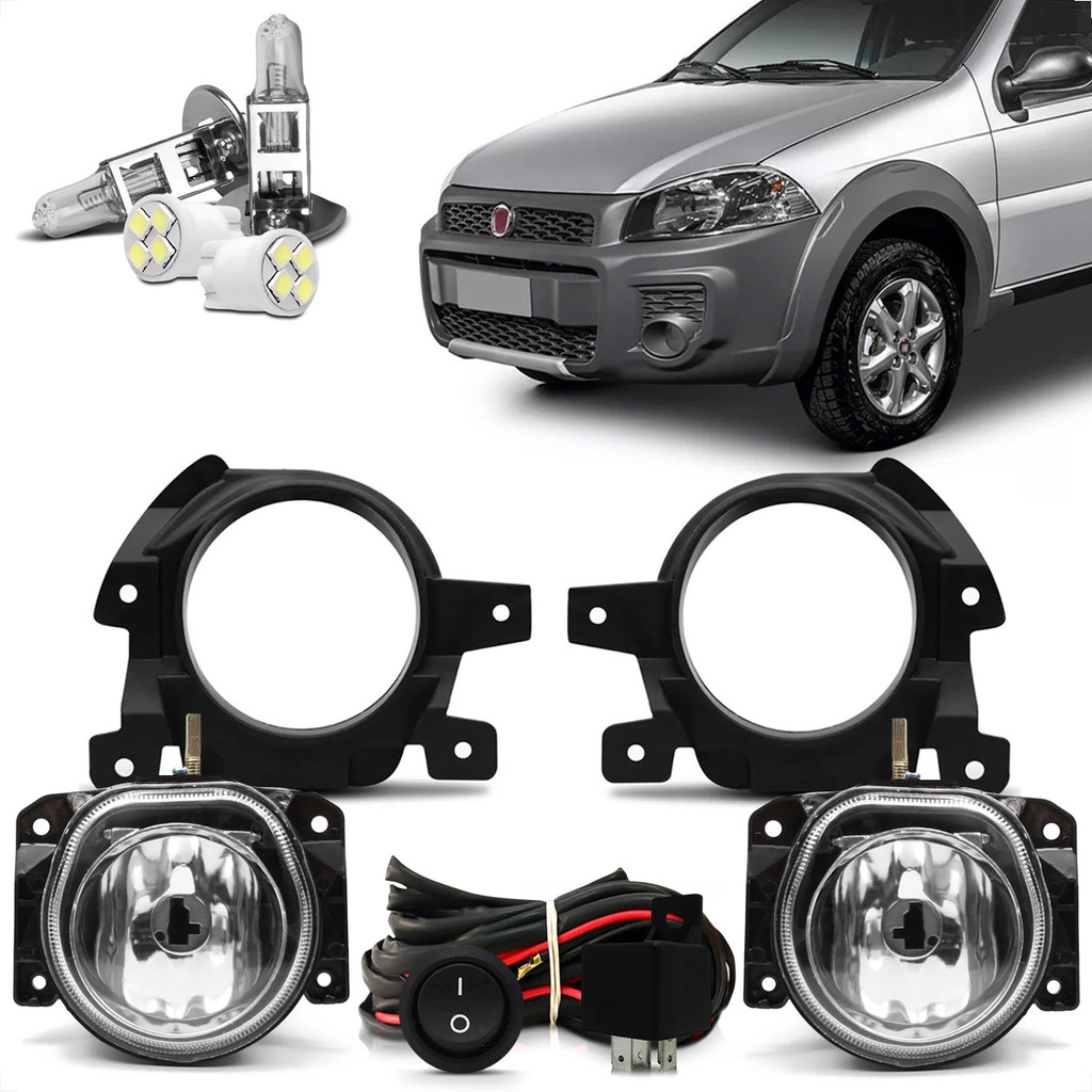 Kit Farol De Milha Neblina Strada 2014 2015 2016 2017 2018 2019 2020