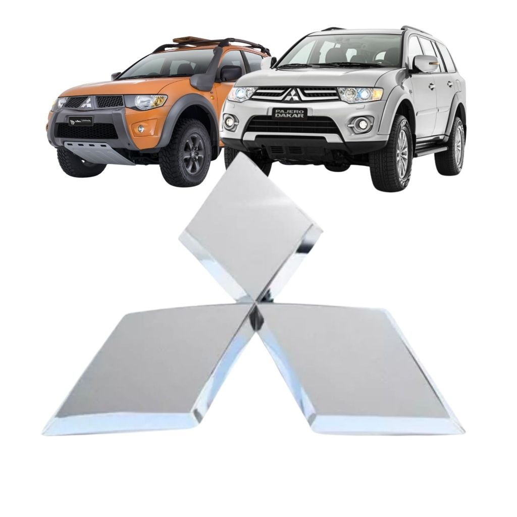 EMBLEMA GRADE MITSUBISHI L200 TRITON SAVANA PAJERO DAKAR SPORT HPE 2010 ATÉ 2020 em Oferta na Shopee