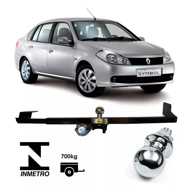 Engate Reboque Rabicho Fixo Renault Symbol 2009 2010 2011 2012 2013 RE1007 Bom bOM