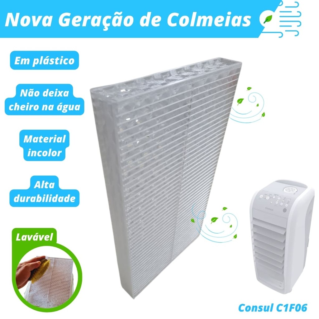 Colmeia Plástica Lavável para Climatizador - Consul C1F06