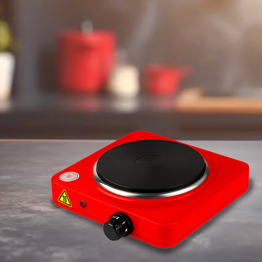 Fogão Elétrico de Mesa Um Prato Disco 110v ou 220v 1000w Portátil Fogareiro Indução