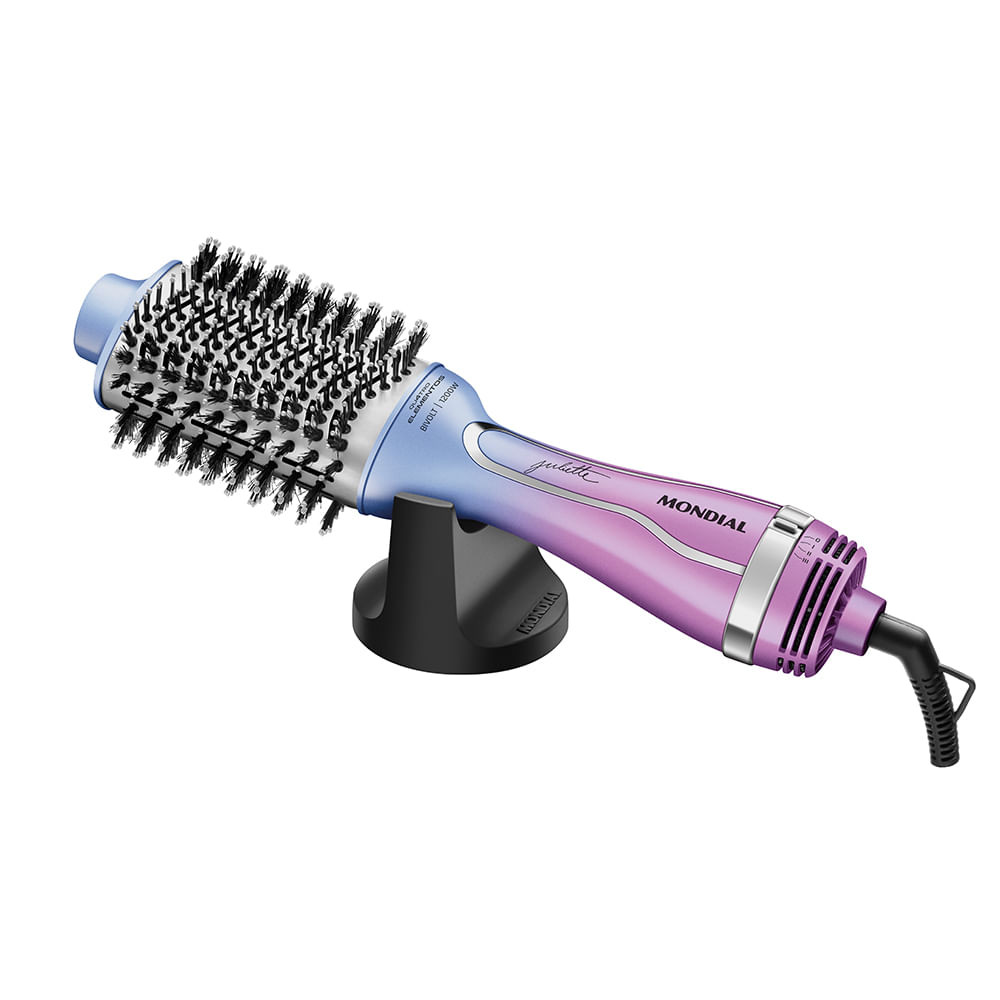 Escova Secadora By Juliette Mondial Azul e Rosa 1200W ES-JU-03 - Beauty