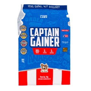 Hipercalórico Captain Gainer 3kg Under Labz Chocobear em Oferta na Shopee