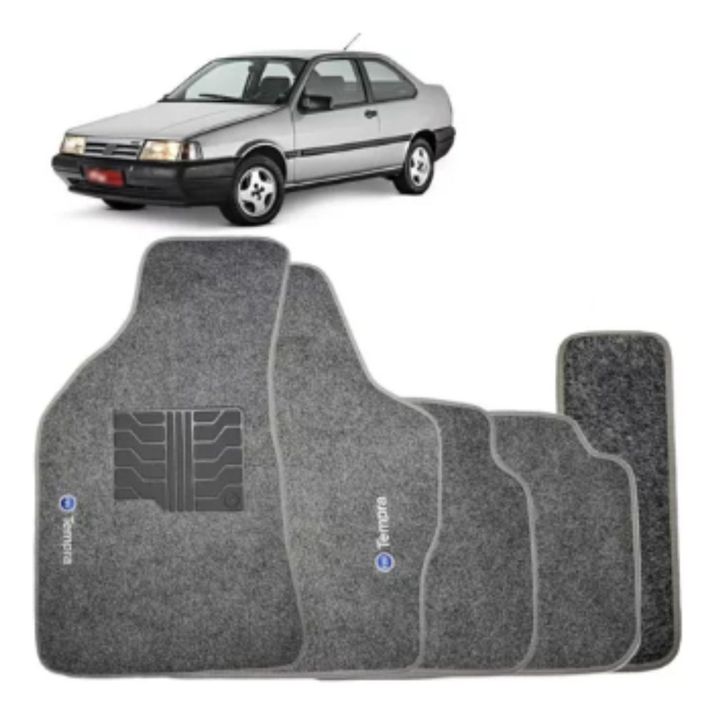 Kit de tapetes 5 peças específico Tempra 1994 95 96 97 1998 Carpete Grafite