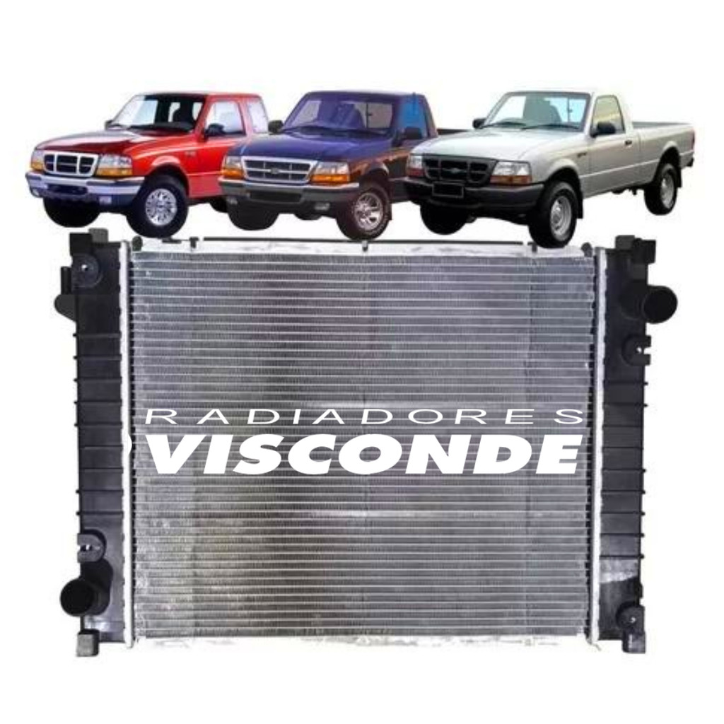 Radiador Visconde Ranger 2.5 2.8  1998 1999 2000 2001 2002 2003 2004 2005 2006 Manual em Oferta na Shopee