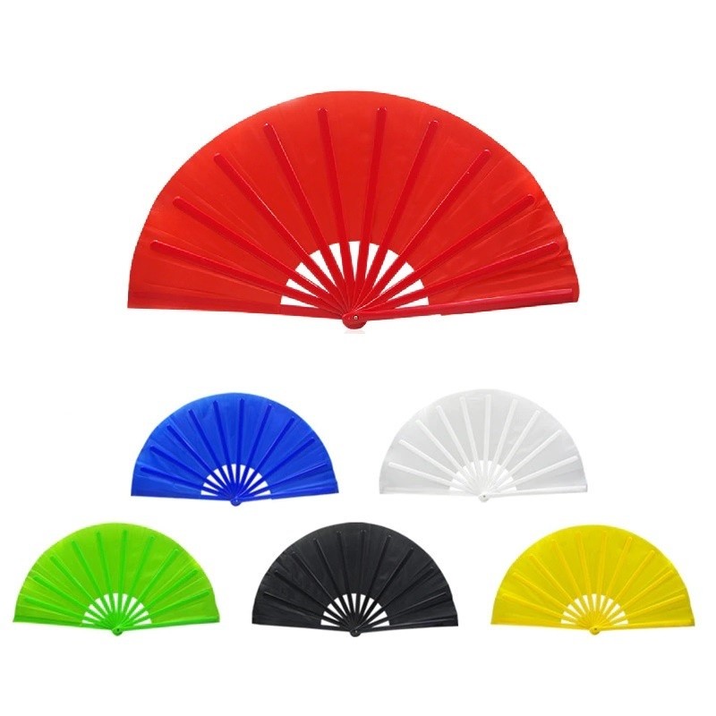 63cm Leque Gigante (aberto) Várias Cores Disponíveis Carnaval Fantasia/Leque Oriental Grande Dança Kung Fu Tai Chi Chua
