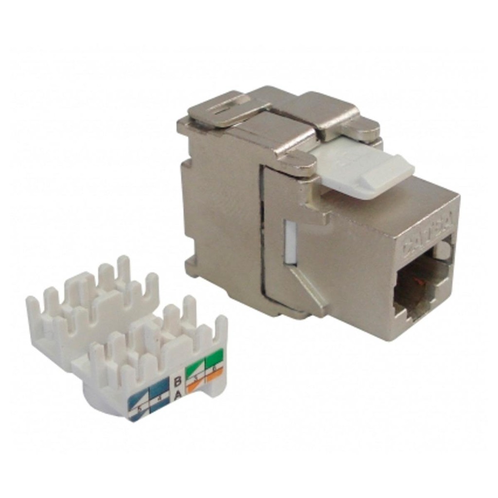Conector Fêmea RJ45 Cat 6 - Keystone - Blindado - WT-2201 em Oferta na Shopee
