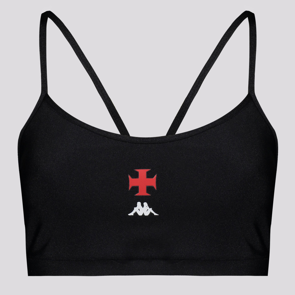 Top Kappa Vasco Supp Feminino Preto
