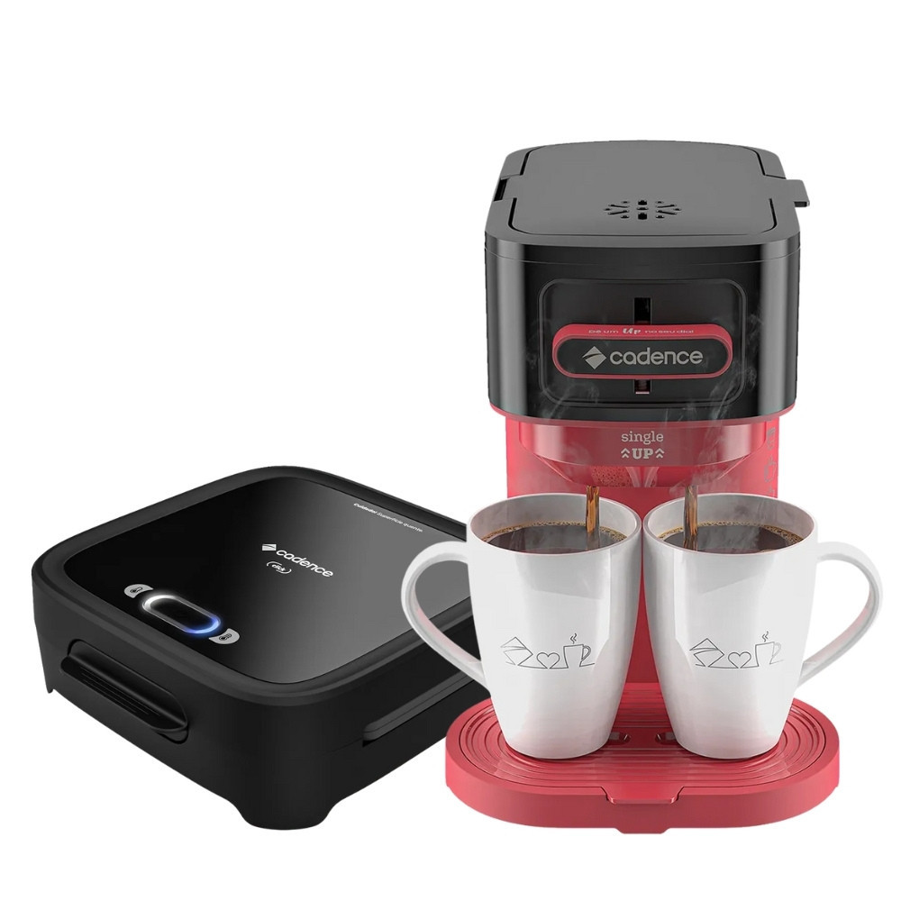 Cafeteira Cadence Caf230-220 Preto e Vermelho de Filtro 220v - Miniatura 3