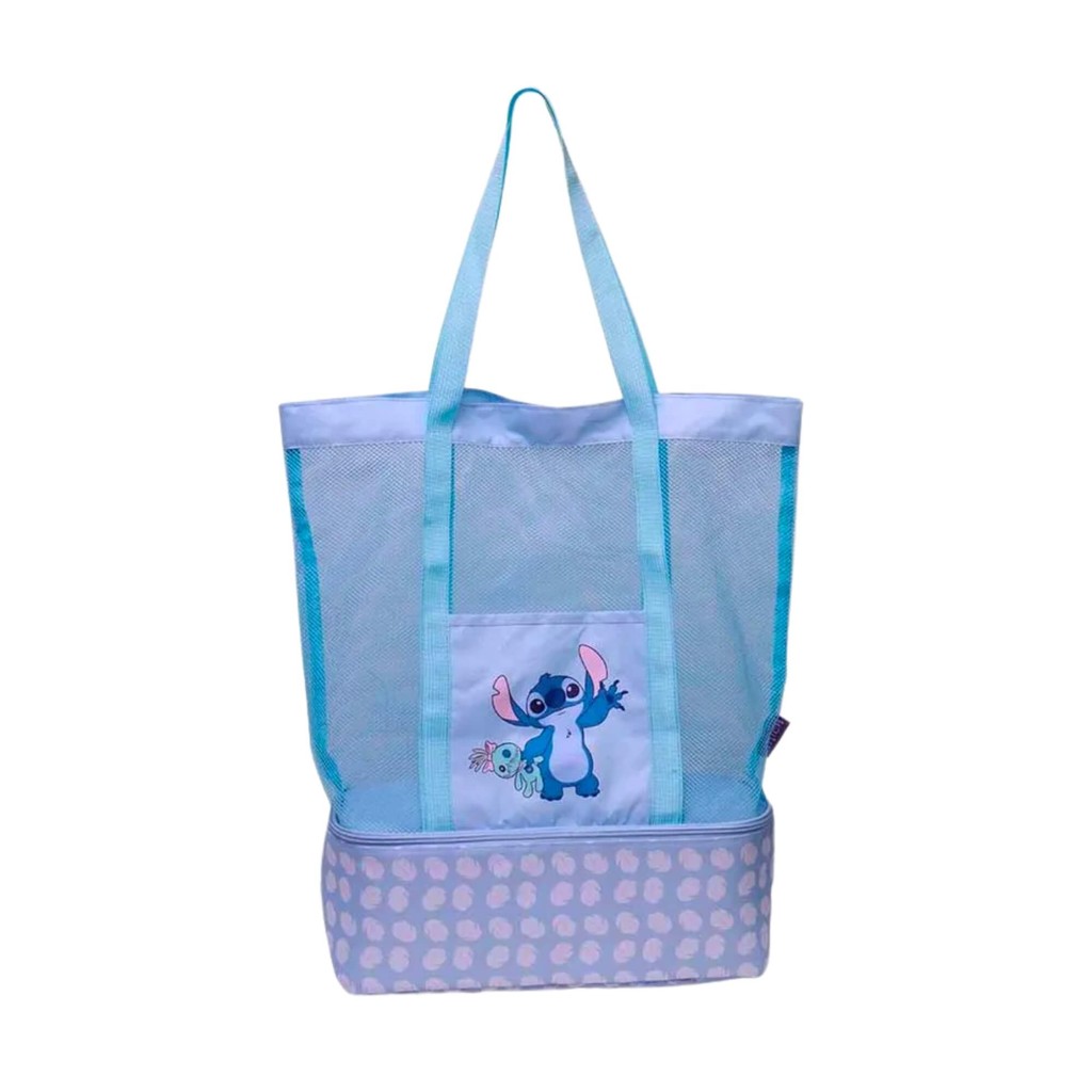 Bolsa Térmica de Praia com Compartimento Stitch Zona Criativa Presente Cooler Alimentos Bebidas em Oferta na Shopee