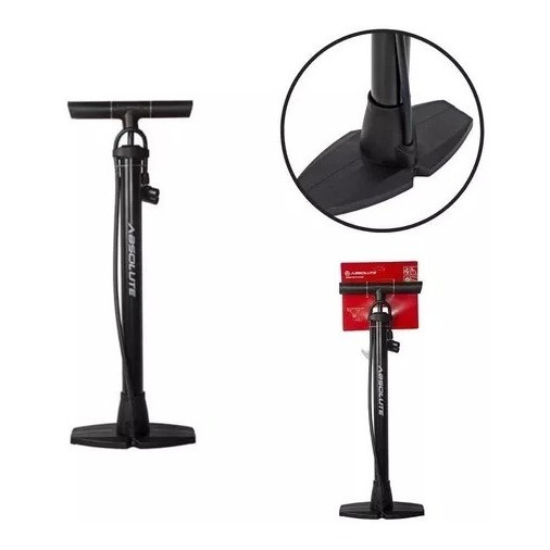 Bomba De Ar Absolute Grande Metálica Oficina Para Bicicleta Bike Mtb Mountain Bikec De Pé