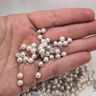 50 Pares Brinco Pérola 100% Abs + Tarracha Silicone Tamanho:6.0mm Elegantes ideal para grandes ocasiões festas em geral em Oferta na Shopee