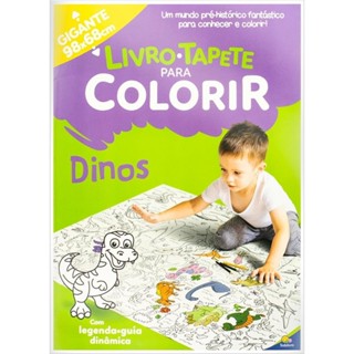 Livro-Tapete para Colorir: Dinos em Oferta na Shopee