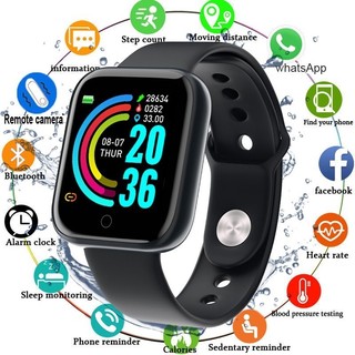 Relógio Smartwatch D20 pro coloca foto na tela controle de musicas Bluetooth USB com Moni…