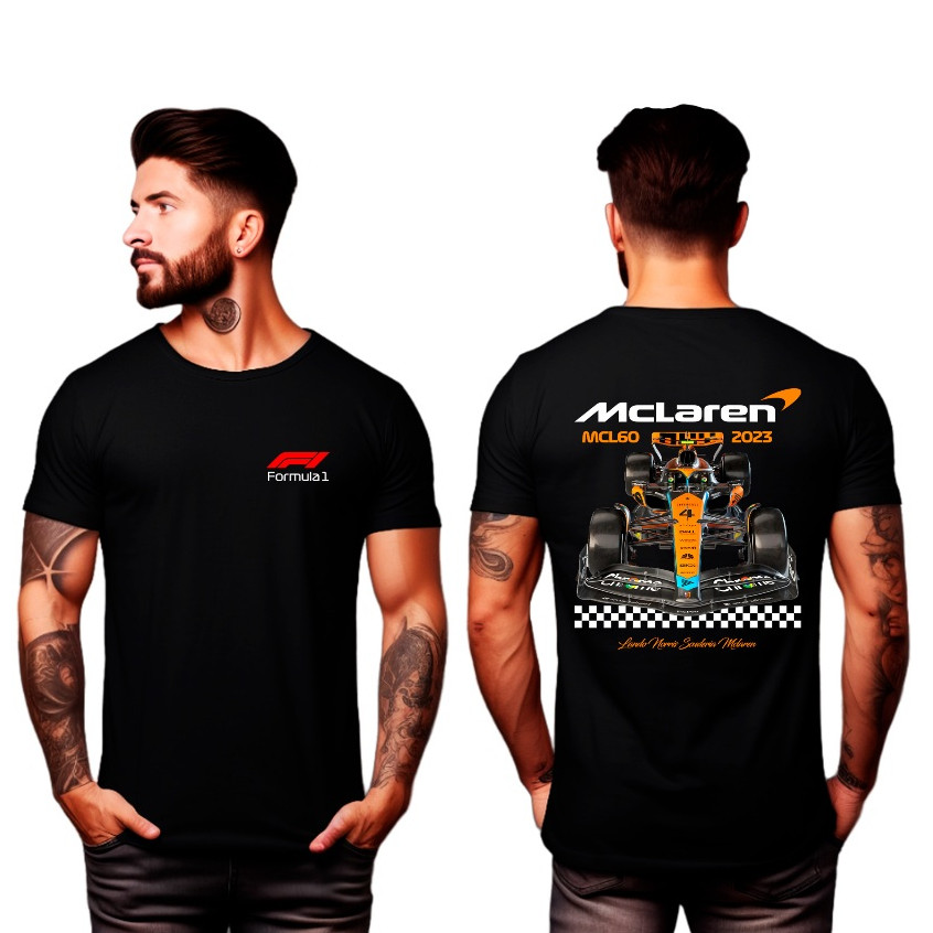 Camiseta McLaren Fórmula 1 100% Algodão