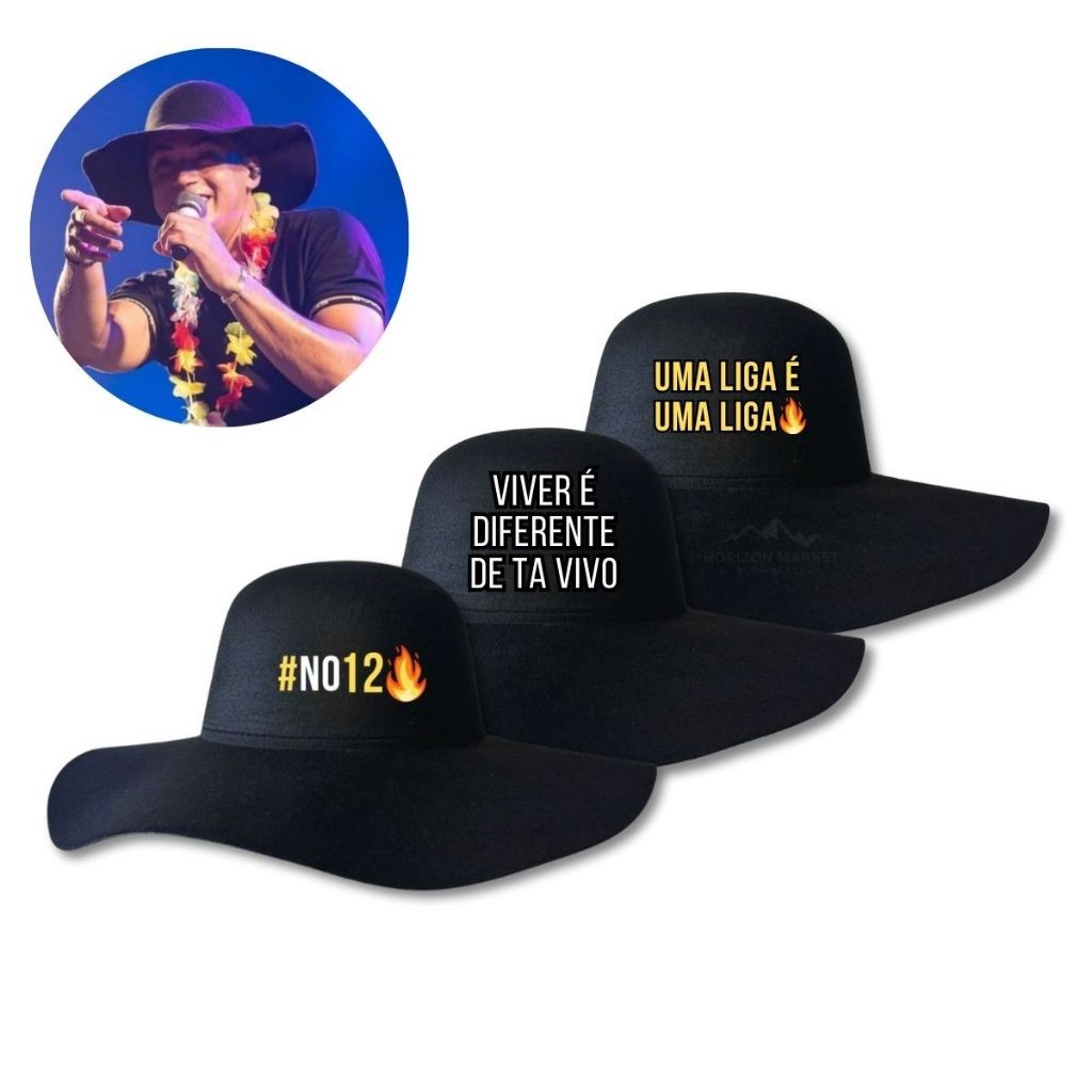 Chapéu Cata Ovo Natanzinho Lima Frases Sertanejo Rodeio Caminhoneiro