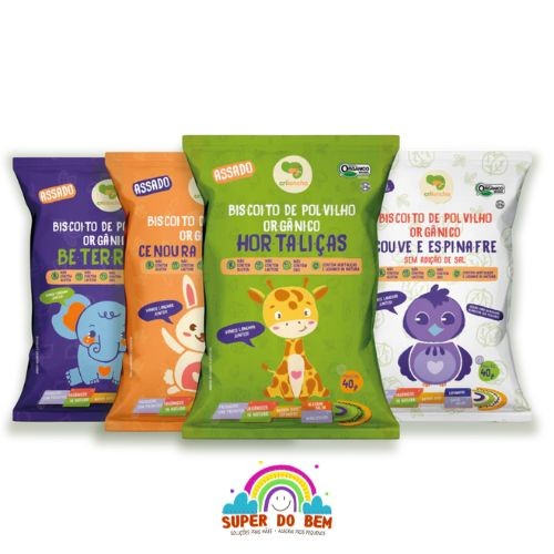 Kit 4X OU 1X Biscoito de Polvilho Orgânico Vegano Crilancha 40g | Sem Conservantes | Sem Alergênicos em Oferta na Shopee