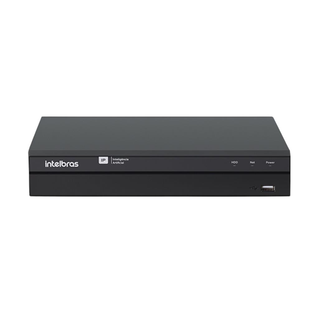Gravador NVR Intelbras INVD 1016 IP: 16 Canais, Inteligência de Vídeo e Segurança Completa
