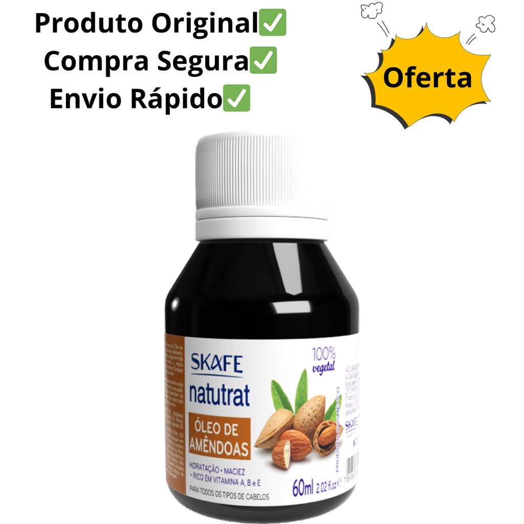 Óleo de Amêndoas Natutrat S.O.S 60ml em Oferta na Shopee