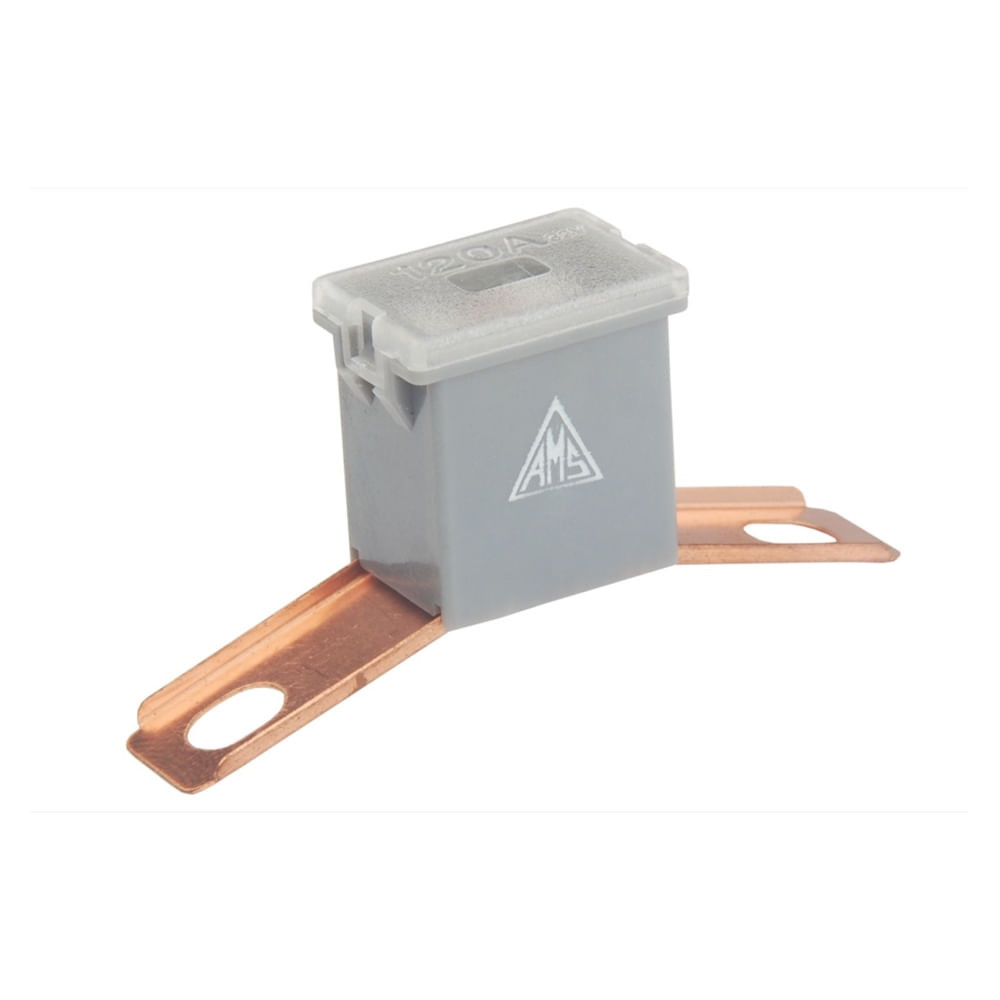 Fusivel Mega Macho Lateral Cinza 120A em Oferta na Shopee