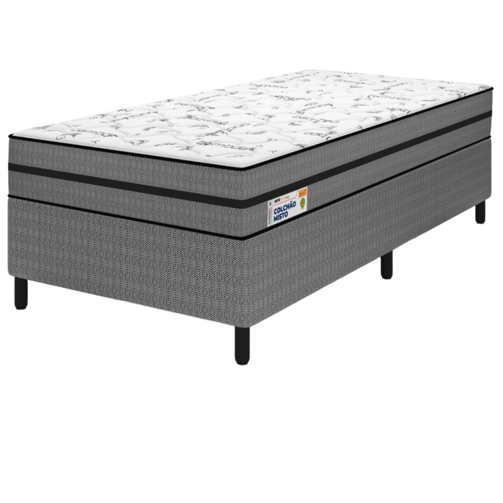 Cama Box Solteiro Ortovip D45 Plumatex em Oferta na Shopee