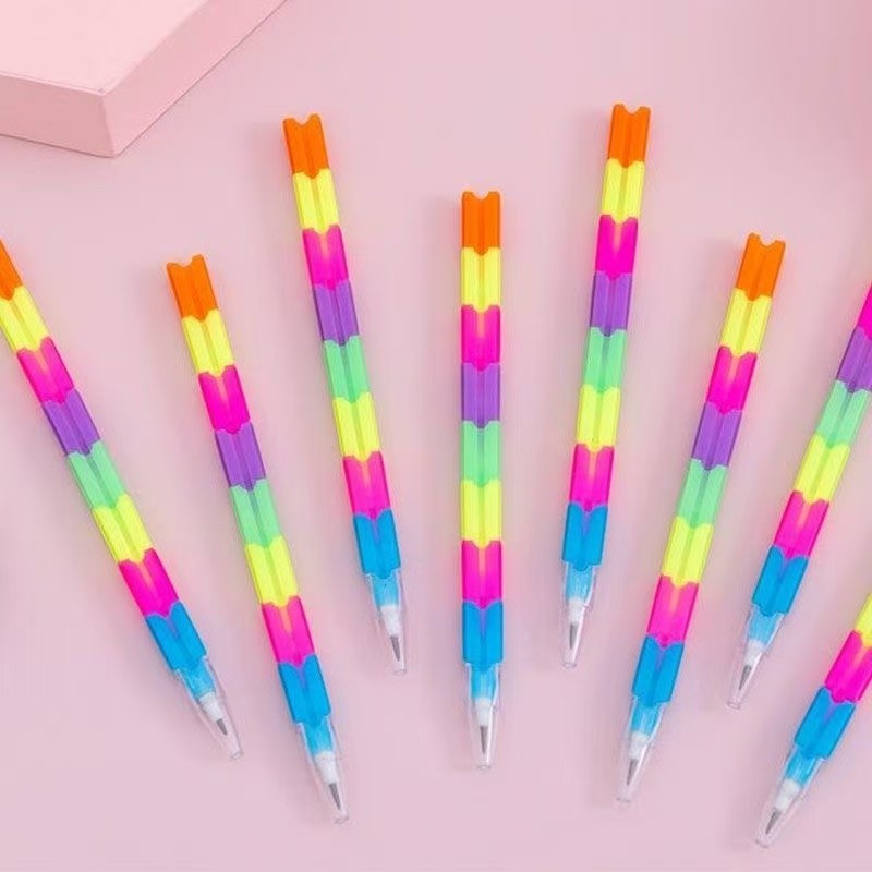 Kit 4/8/12 Lapiseiras Criativas Lego – Troca Ponta | Estudante Escolar