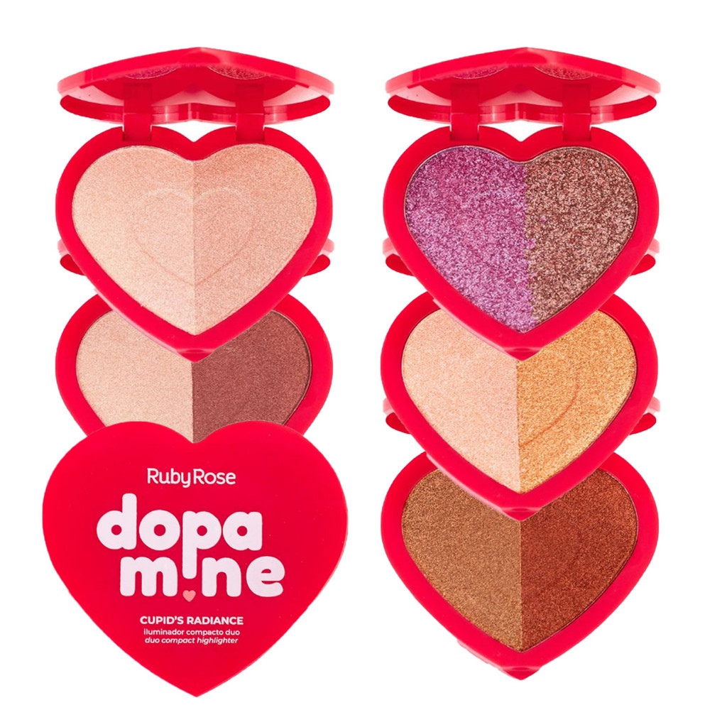 Iluminador Dopamine Cupids Radiante Ruby Rose Hbf1602 em Oferta na Shopee