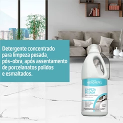 Limpeza Pesada Porcelanato 1lt Hidrorepel - Limpador Kit 2
