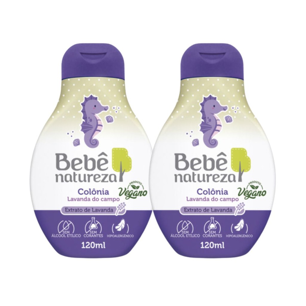 Kit 2 Colônias  Lavanda 120 Ml Bebê Natureza em Oferta na Shopee