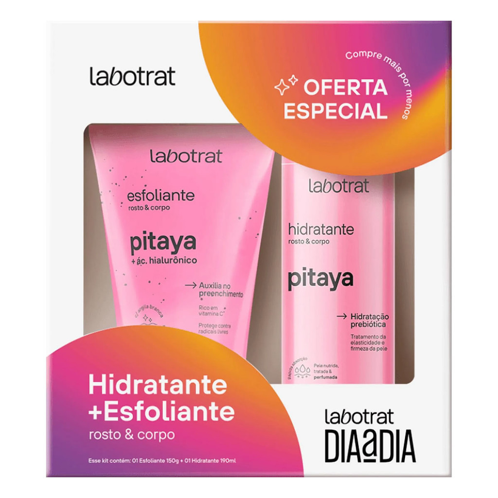 Kit Labotrat Pitaya Esfoliante 150g + Hidratante 190g em Oferta na Shopee