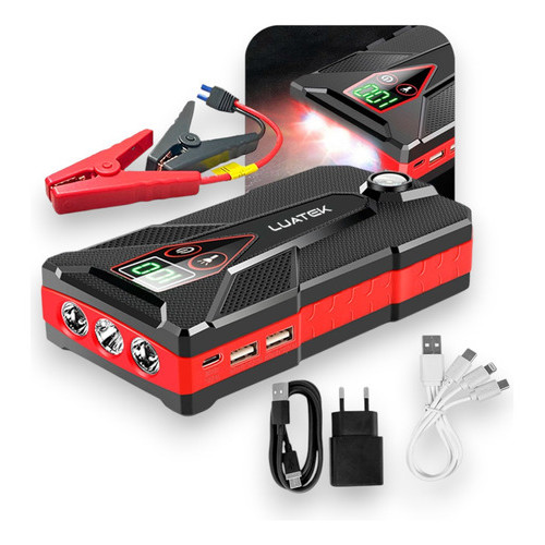 Carregador De Bateria Auxiliar Partida Portatil Automotivo em Oferta na Shopee