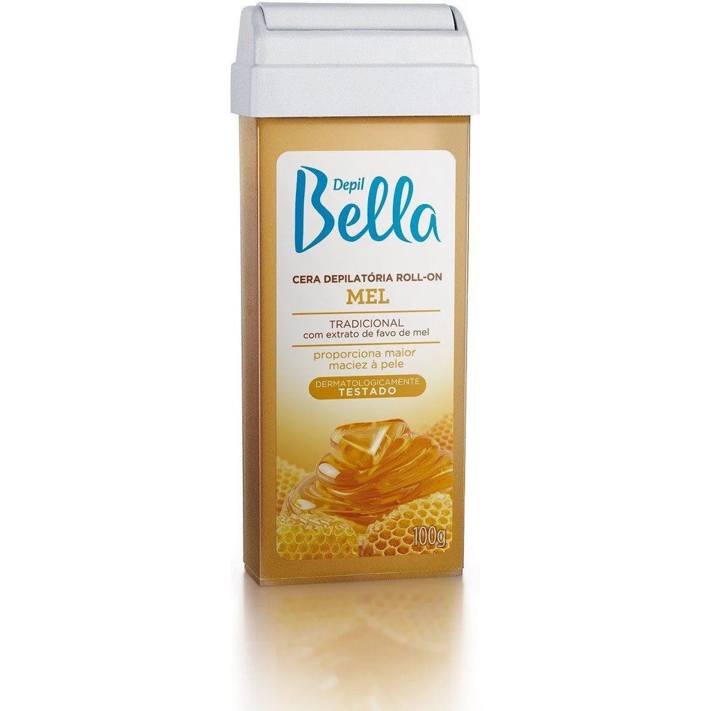 Refil Cera Depilatória Roll-on Depil Bella Mel Deo 100g