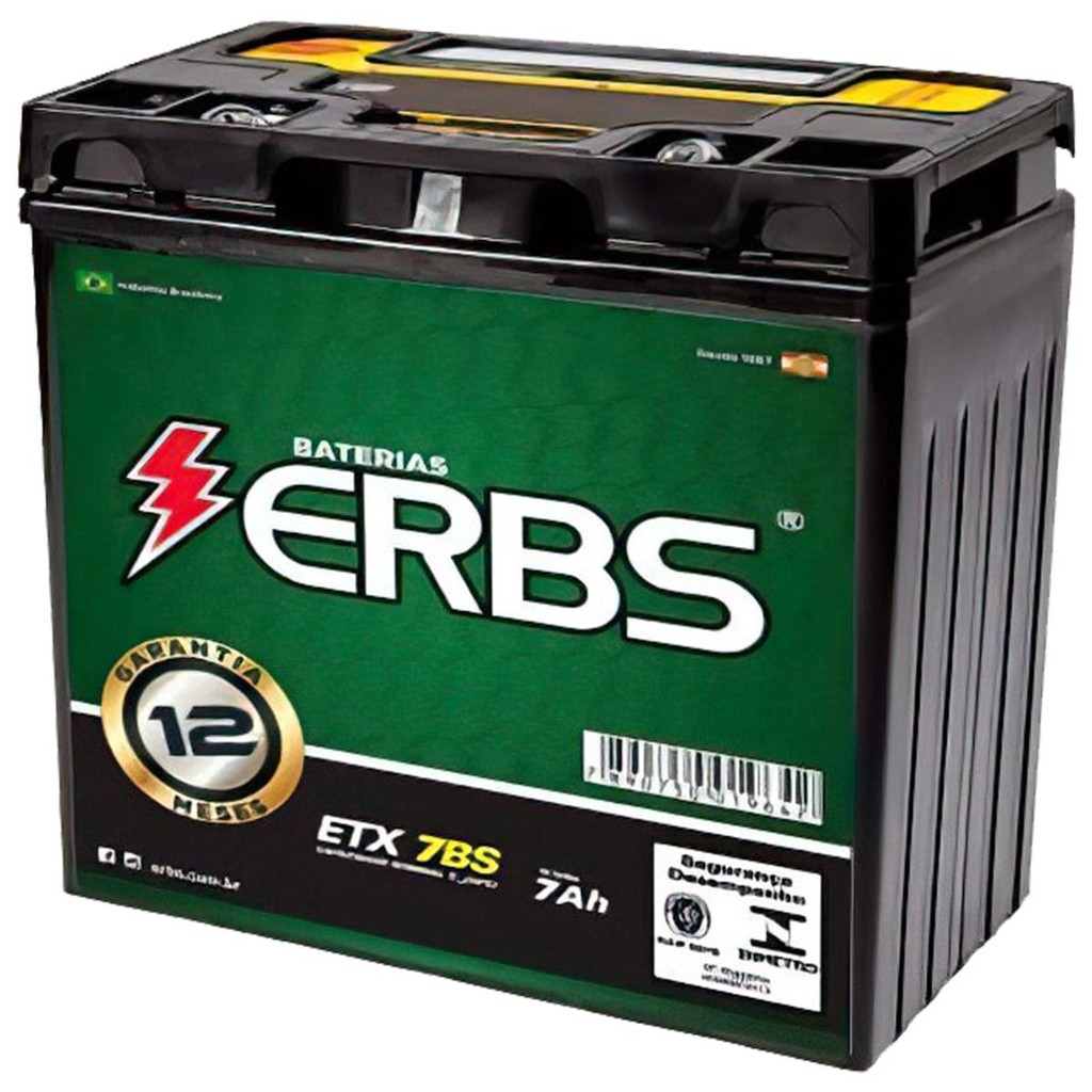 Bateria Selada ERBS 7ah ETX7BS CB300F 2015 a 2016 em Oferta na Shopee